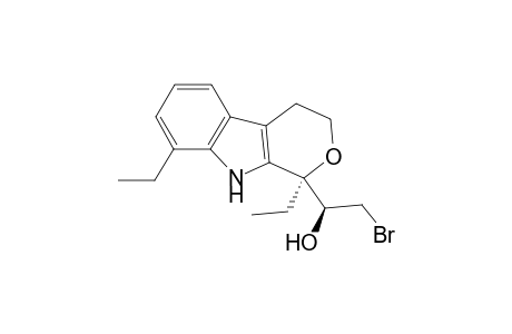 (1S)-2-bromanyl-1-[(1R)-1,8-diethyl-4,9-dihydro-3H-pyrano[3,4-b]indol-1-yl]ethanol