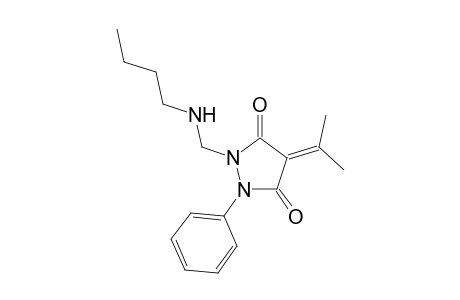 1-((butylamino)methyl)-2-phenyl-4-(propan-2-ylidene)pyrazolidine-3,5-dione