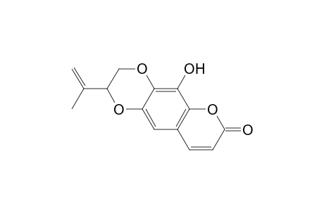 2,3-Dihydro-5-hydroxy-2-(1-methylethenyl)-7H-pyrano[2,3-g][1,4]benzodioxin-7-one