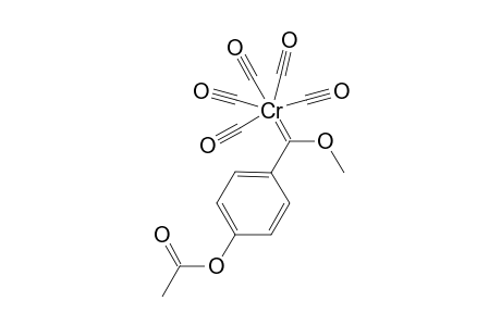 (.alpha.-Methoxy-4-acetoxybenzylidene)pentacarbonylchroma complex
