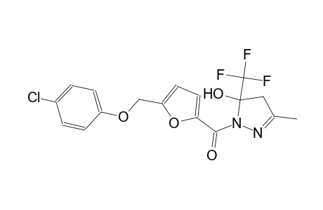 1-{5-[(4-chlorophenoxy)methyl]-2-furoyl}-3-methyl-5-(trifluoromethyl)-4,5-dihydro-1H-pyrazol-5-ol