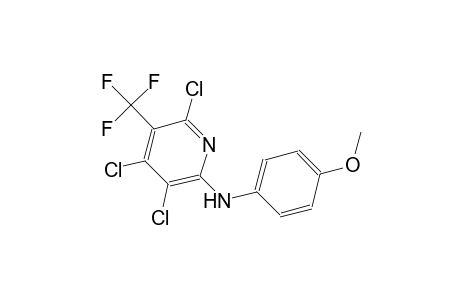 3,4,6-trichloro-N-(4-methoxyphenyl)-5-(trifluoromethyl)-2-pyridinamine