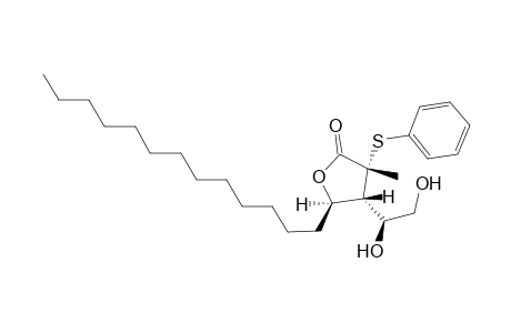 (3R,4S,5R)-4-[(1S)-1,2-dihydroxyethyl]-3-methyl-3-(phenylthio)-5-tridecyldihydrofuran-2-one
