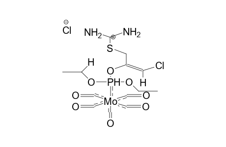 PENTACARBONYL[S-(2-DIETHOXYPHOSPHINYLOXY-3-CHLOROPROPEN-2-YL)ISOTHIURONIUM CHLORIDE]MOLYBDENUM