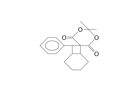 2',2'-Dimethyl-8-endo-phenyl-spiro[cis-bicyclo(4.2.0.)octane-7,5'-(1,3)dioxane]-4',6'-dione