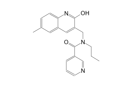 N-[(2-hydroxy-6-methyl-3-quinolinyl)methyl]-N-propylnicotinamide
