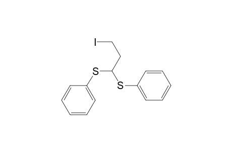 Benzene, 1,1'-[(3-iodopropylidene)bis(thio)]bis-