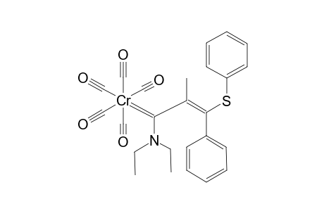 PENTACARBONYL-[(E)-1-(DIETHYLAMINO)-2-METHYL-3-PHENYL-3-(PHENYLTHIO)-2-PROPENYLIDENE]-CHROMIUM