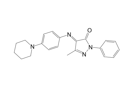 2-Pyrazolin-5-one, 3-methyl-1-phenyl-4-[(p-piperidinophenyl)imino]-