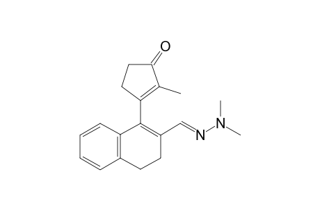 5,6-Dihydro-1-(2-methyl-1-oxocyclopent-2-en-3-yl)naphthalene-2-carboxaldehyde N,N-dimethylhydrazone