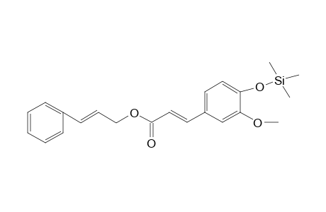 Ferulic acid <(E)-> cinnamyl ester, mono-TMS