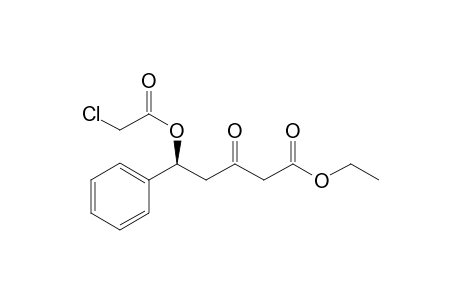 (5S)-Ethyl .delta.-chloroacetyloxy-.delta.-phenyl-.beta.-oxo-pentanoate