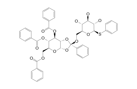 3,4,6-TRI-O-BENZOYL-1,2-O-(PHENYL-1-THIO-BETA-D-GLUCOPYRANOSYL-6-YLOXY-1-BENZYLIDENE)-ALPHA-D-GLUCOPYRANOSIDE