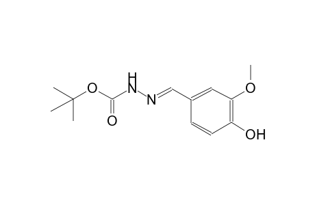 tert-butyl (2E)-2-(4-hydroxy-3-methoxybenzylidene)hydrazinecarboxylate