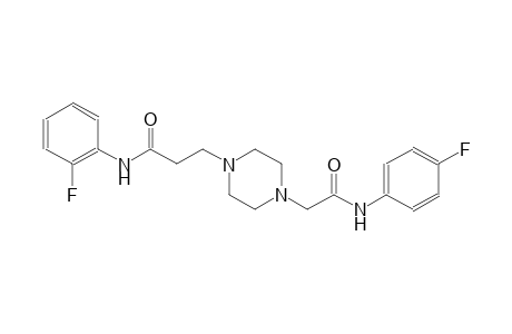 1-piperazinepropanamide, N-(2-fluorophenyl)-4-[2-[(4-fluorophenyl)amino]-2-oxoethyl]-