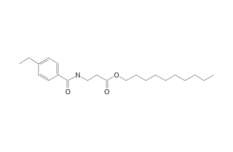 .beta.-Alanine, N-(4-ethylbenzoyl)-, decyl ester