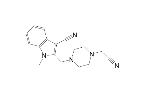 2-([4-(Cyanomethyl)-1-piperazinyl]methyl)-1-methyl-1H-indole-3-carbonitrile