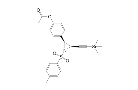 cis-N-Tosyl-3-(p-acetoxyphenyl)-2-(.beta.-(trimethylsilyl)acetylenyl)aziridine