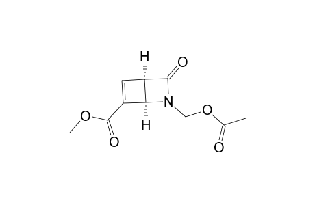 (1R,4R)-(-)-METHYL-2-ACETOXYMETHYL-3-OXO-2-AZABICYCLO-[2.2.0]-HEX-5-ENE-6-CARBOXYLATE