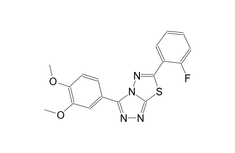 [1,2,4]triazolo[3,4-b][1,3,4]thiadiazole, 3-(3,4-dimethoxyphenyl)-6-(2-fluorophenyl)-