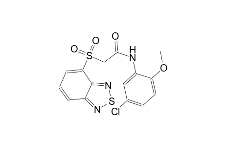 2-(2,1,3-benzothiadiazol-4-ylsulfonyl)-N-(5-chloro-2-methoxyphenyl)acetamide