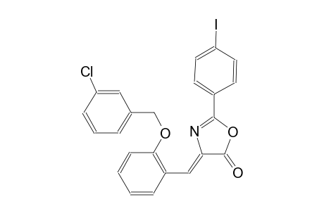 (4Z)-4-{2-[(3-chlorobenzyl)oxy]benzylidene}-2-(4-iodophenyl)-1,3-oxazol-5(4H)-one