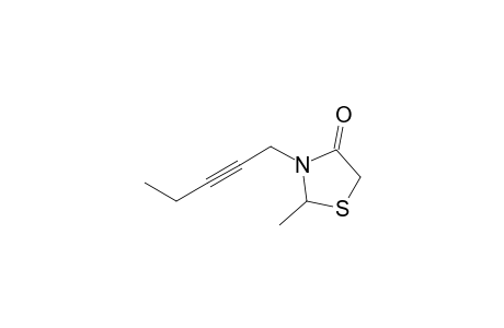 2-Methyl-3-(2-pentynyl)-4-thiazolidinone