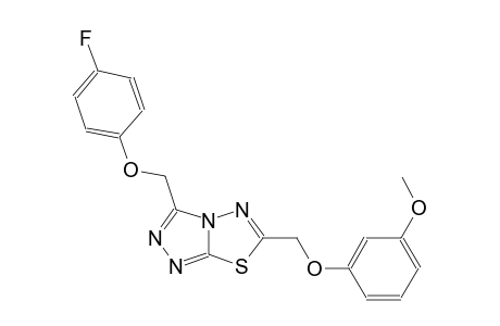 3-[(4-fluorophenoxy)methyl]-6-[(3-methoxyphenoxy)methyl][1,2,4]triazolo[3,4-b][1,3,4]thiadiazole