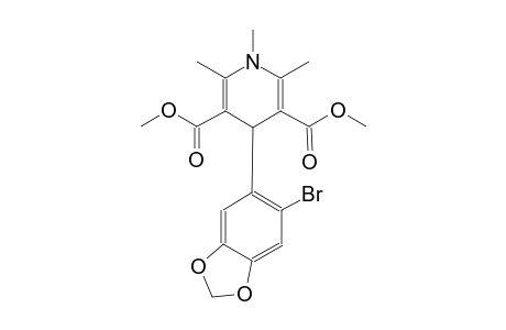 3,5-pyridinedicarboxylic acid, 4-(6-bromo-1,3-benzodioxol-5-yl)-1,4-dihydro-1,2,6-trimethyl-, dimethyl ester