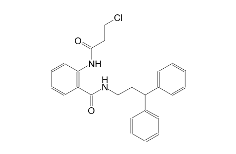2-[(3-chloropropanoyl)amino]-N-(3,3-diphenylpropyl)benzamide