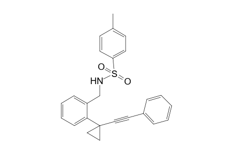 N-[Phenyl-1-(2'-phenylethynyl)cyclopropyl)methyl]p-toluenesulfanamide