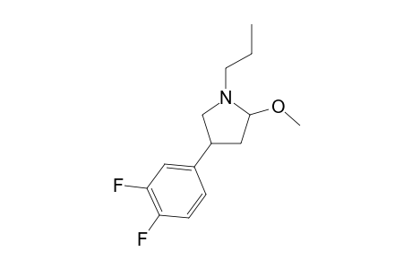 3-(3,4-DIFLUOROPHENYL)-5-METHOXY-1-PROPYLPYRROLIDINE
