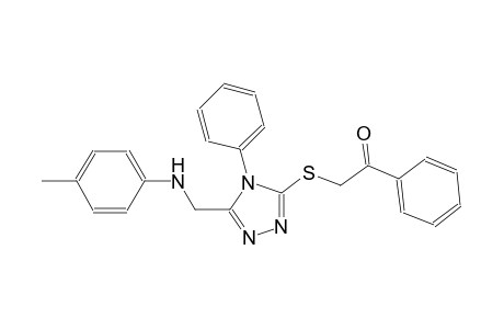 1-phenyl-2-{[4-phenyl-5-(4-toluidinomethyl)-4H-1,2,4-triazol-3-yl]sulfanyl}ethanone