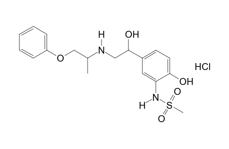 erythro-2'-HYDROXY-5'-{1-HYDROXY-2-[(1-METHYL-2-PHENOXYETHYL)AMINO]PROPYL}METHANESULFONANILIDE, HYDROCHLORIDE (ISOMER I)