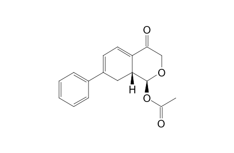 (1S,8aR) 4-oxo-7-phenyl-3,4,8,8a-tetrahydro-1H-isochromen-1-yl acetate