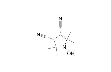 1-Pyrrolidinyloxy, 3,4-dicyano-2,2,5,5-tetramethyl-, cis-