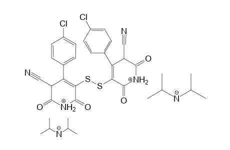 Bis(diisopropylammonium S,S-Bis[5-cyano-2-(p-chlorophenyl)-2,6-dioxopyridine]disulfide salt