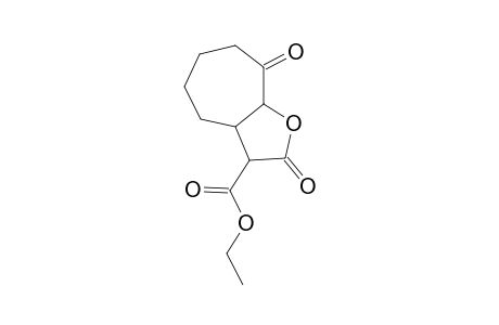 2H-Cyclohepta[b]furan-3-carboxylic acid, octahydro-2,8-dioxo-, ethyl ester, (3.alpha.,3a.alpha.,8a.alpha.)-