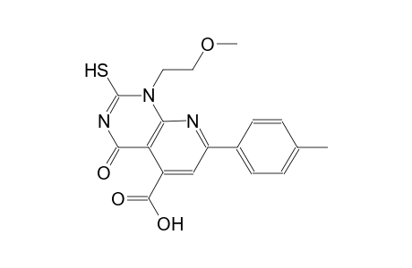 pyrido[2,3-d]pyrimidine-5-carboxylic acid, 1,4-dihydro-2-mercapto-1-(2-methoxyethyl)-7-(4-methylphenyl)-4-oxo-
