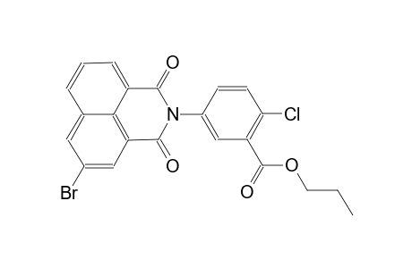 benzoic acid, 5-(5-bromo-1,3-dioxo-1H-benz[de]isoquinolin-2(3H)-yl)-2-chloro-, propyl ester