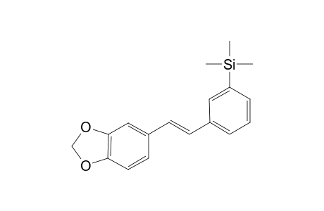 (E)-(3-(2-(Benzo[d][1,3]dioxol-5-yl)-vinyl)-phenyl)-trimethylsilane