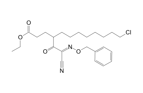 Ethyl (E)-4-(2-((benzyloxy)imino)-2-cyanoacetyl)-12-chlorododecanoate