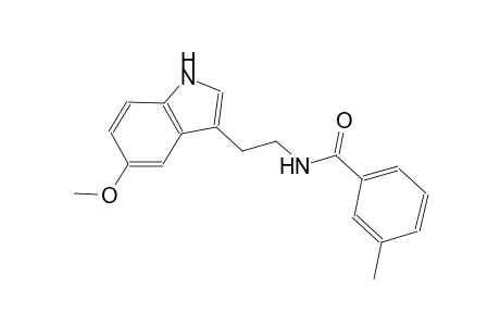 N-[2-(5-methoxy-1H-indol-3-yl)ethyl]-3-methylbenzamide