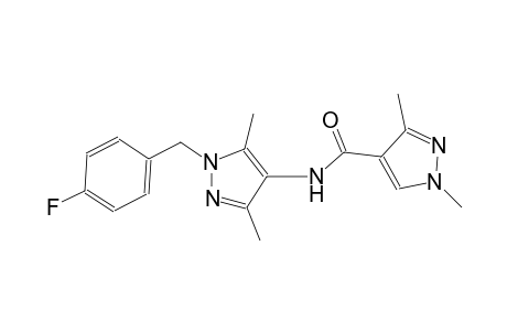 N-[1-(4-fluorobenzyl)-3,5-dimethyl-1H-pyrazol-4-yl]-1,3-dimethyl-1H-pyrazole-4-carboxamide