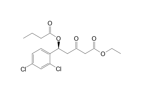 (5S)-Ethyl .delta.butyryloxy-.delta.-(o,p-dichlorophenyl)-.beta.-oxo-pentanoate
