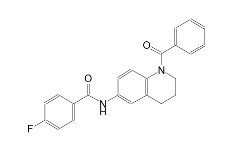 N-(1-benzoyl-1,2,3,4-tetrahydro-6-quinolinyl)-4-fluorobenzamide