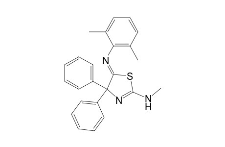 4,5-Dihydro-5-[(2,6-dimethylphenyl)imino]-4,4-diphenyl-2-(methylamino)thiazole
