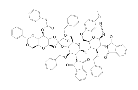#13A;4,6-O-BENZYLIDENE-2-O-(CHLOROACETYL)-3-(PHENYLCARBAMOYL)-BETA-D-GLUCOPYRANOSYL-(1->4)-3,6-DI-O-BENZYL-2-DEOXY-2-PHTHALIMIDO-BETA-D-GLUCOPYRANOSYL-(1->4)-3