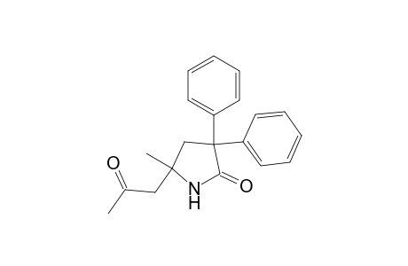 3,3-Diphenyl-5-methyl-5-acetonylpyrrolidin-2-one