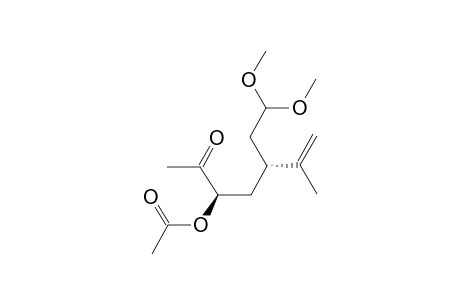 (3S,5R)-3-Acetoxy-5-isopropenyl-7,7-dimethoxyheptan-2-one